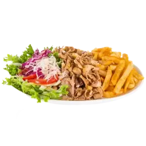 Döner Teller mit Salat